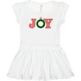 thumbnail image 3 of Inktastic Joy Christmas Ornament with Candy Cane Stripes Girls Toddler Dress, 3 of 5