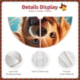 thumbnail image 3 of Balery Blue Sky Cute Dog Printed Christmas Tree Skirt , Merry Christmas Party Christmas Tree Decoration,Adjustable Tree Skirt-48", 3 of 6