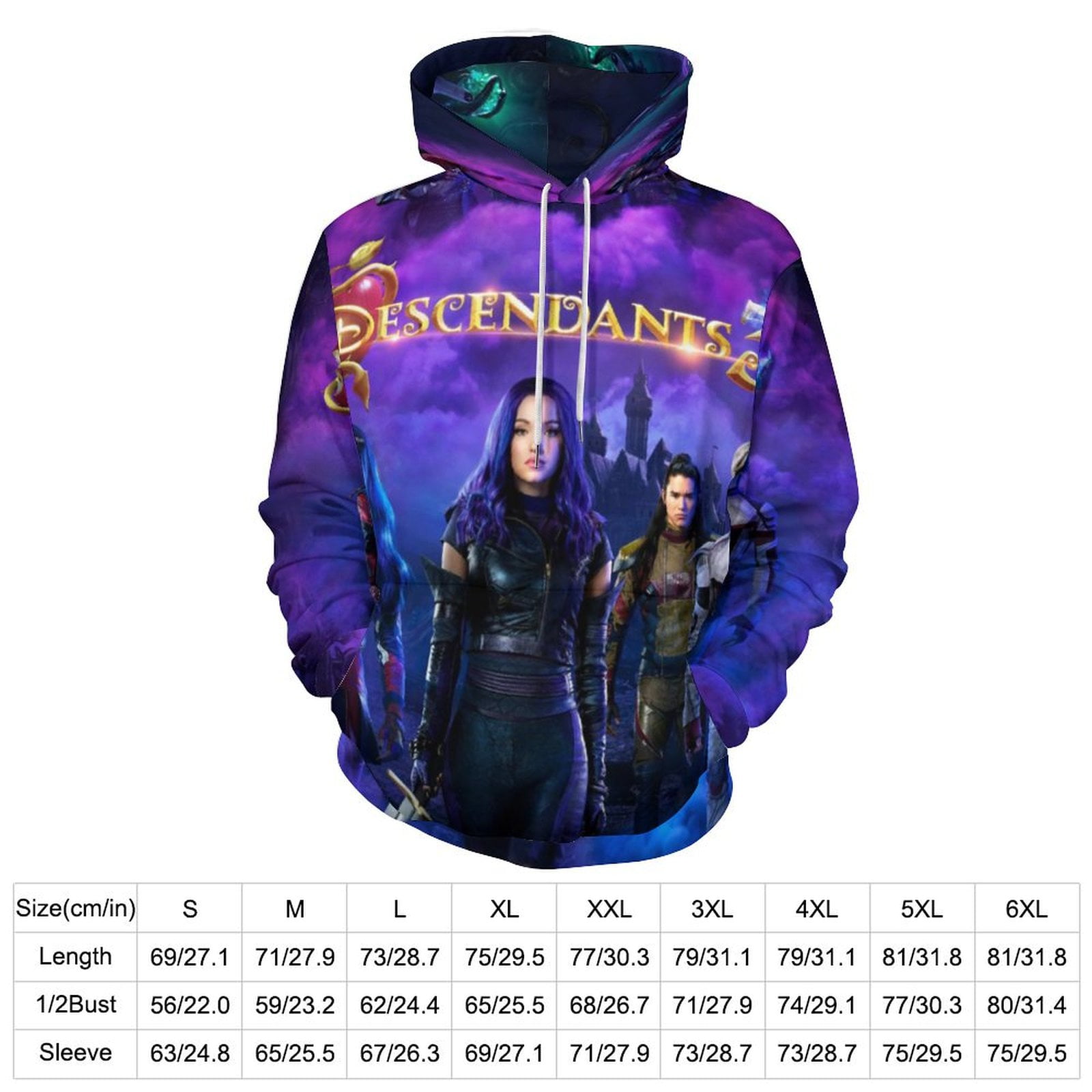 Descendants 3 Movie Unisex Sweatshirts Hoodies 3D Printing Fashion 