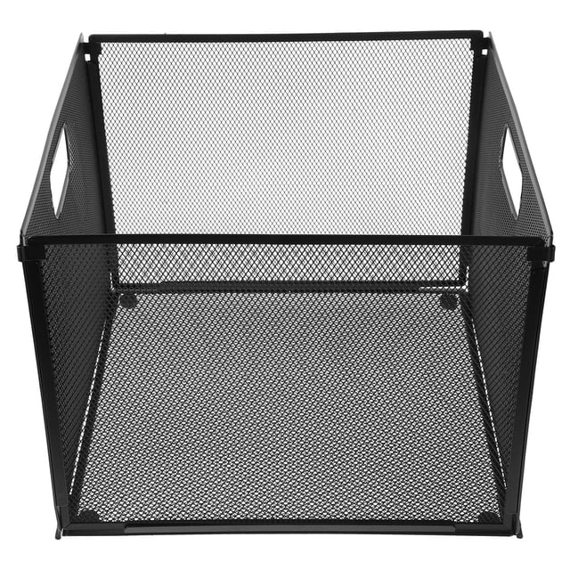 unbranded Organizador De Archivos Multifuncional De Metal Negro Con Para Escritorio Oficina Y