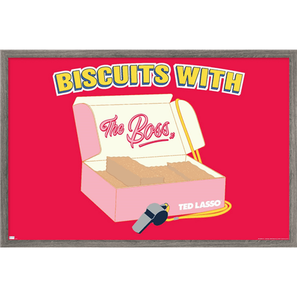 Ted Lasso Biscuits With The Boss Wall Poster, 14.725" x 22.375