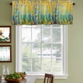 thumbnail image 3 of Yellow Leaves Curtain Valances for Windows, Kitchen Valance Window Treatments Panel 2 Pack, Modern Oil Painting Forest Rod Pocket Short Curtains for Bathroom Bedroom 42 x 12 Inch, 3 of 8