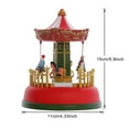 thumbnail image 3 of Collection Carnival Village Christmas Ornaments Glowing Musical With Led Lights Animated Ferris, 3 of 10