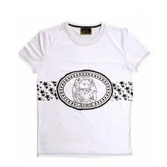 Lauris Couture Logo & Stars Male T-Shirt (Black Logo)