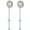 Silver, variant on KAQISIMIL Flour Duster for Baking, One-Handed Operation, 304 Stainless Steel Powdered Sugar Shaker Duster, Pick Up and Dust Flour Sifter, Brown