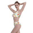 thumbnail image 5 of Daiia Summer Animal printed 2 piece Swimsuit Bikinis for Women High Waisted Racerback Bathing Suits Summer Tummy Control Scoop Neck Swimwear-Small, 5 of 8
