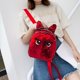 thumbnail image 5 of Bolsa Cute Eyes Print Mochilas pequeñas Mujeres Lentejuelas Hombro Mochilas escolares (Rojo) Likrtyny Para Estrenar, 5 of 8