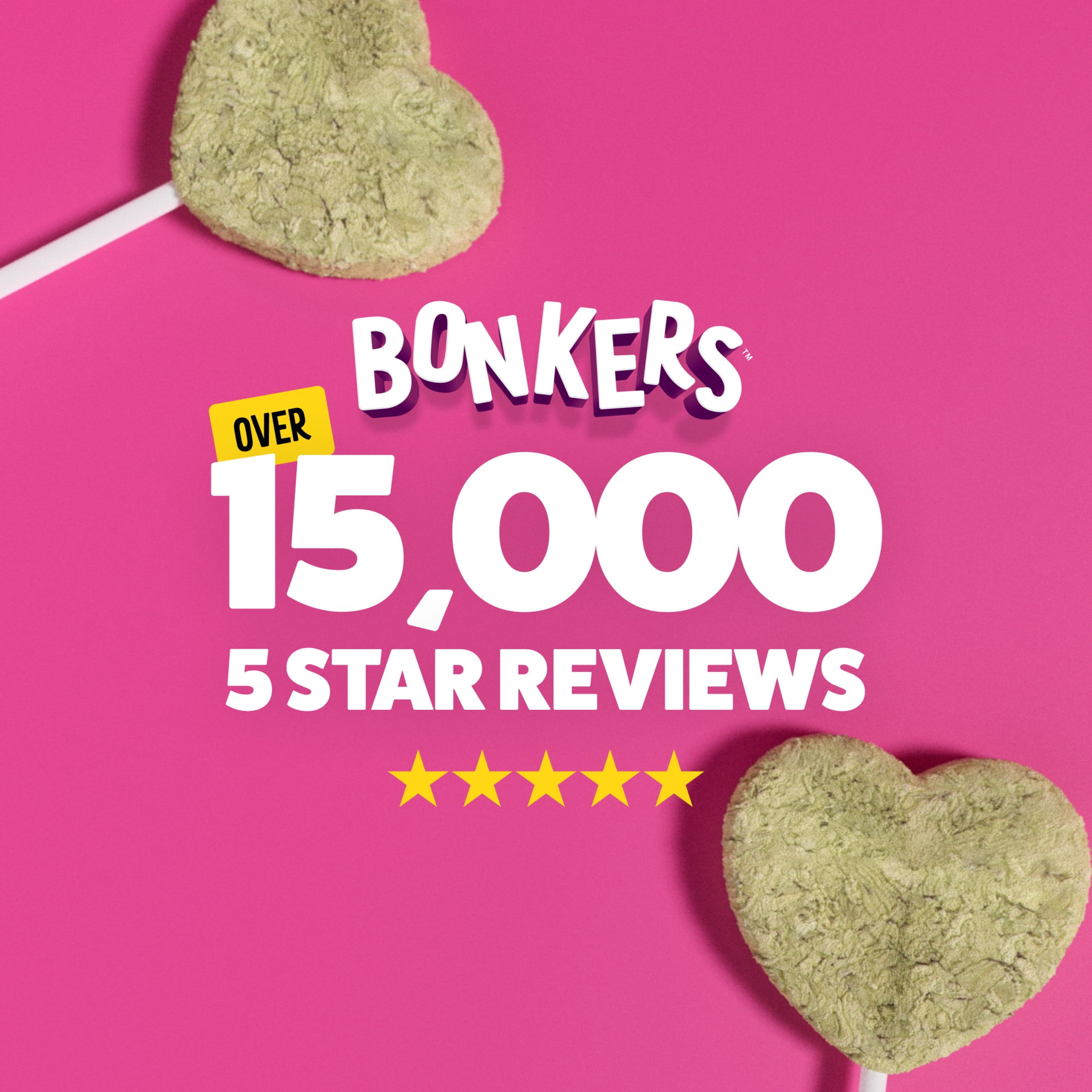 BONKERS Purrpops Freeze-Dried Catnip Flavoured Lollipop Treats for Cats 4 Pack