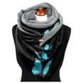 thumbnail image 4 of Women's Scarf Warm Windproof Fashion Printed Double Layer Buckle Winter Wrap Scarf Neck Warm, 4 of 6