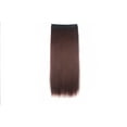 thumbnail image 3 of LELINTA Women 30" Long Straight 3/4 Full Head Clip in Synthetic Hair Extentions 165g Black Brown Blonde, 3 of 4