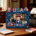 thumbnail image 7 of Darzheoy 4th of July Gnome Picture Frame, Patriotic Floral USA Themed Photo Holder, Handmade, Rustic Wood, Tabletop Decor, Independence Day Gift, for Mantel, Desk, Shelf, Office, Home Decor, 7 of 7