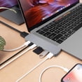 thumbnail image 2 of Adaptador USB C Hub HyperDrive Mac multipuerto para MacBook, gris, 2 of 7