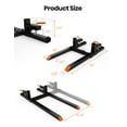thumbnail image 2 of Bingirl Heavy Duty Clamp-on Pallet Forks with Adjustable Stabilizer Bar - Tractor Bucket Loader Skid Steer Attachment, 2 of 3