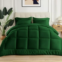 5 Piece New Fluffy Pattern Comforter Set, 800 TC, 100% Egyptian Cotton, Twin/Twin XL Size Green Solid