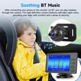 thumbnail image 2 of Podofo 4.3 inch Rear Seat Baby Monitor with HD 720P Infrared Night Vision Wide-Angle Lens TN Screen Camera with Bluetooth Music, 2 of 10