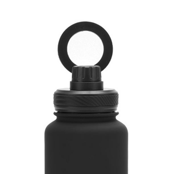 Botella aislada a prueba de fugas de acero inoxidable con soporte para teléfono para deportes al aire libre