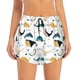 thumbnail image 2 of Balery Cute Whale Pantalones cortos deportivos para mujer con forro y dos bolsillos, elásticos, para entrenamiento, gimnasio, yoga-XX-Large, 2 of 7