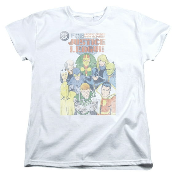 Jla - Justice League #1 Cover - Women's Short Sleeve Shirt - Medium