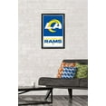 thumbnail image 3 of NFL Los Angeles Rams - Logo 21 Wall Poster, 14.725" x 22.375", Framed, 3 of 3