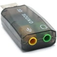 thumbnail image 3 of 3 Pcs 3D External Drive-free USB Sound Card 5.1 Channel USB Audio Adapter with 3.5 Mm Audio Jack, Black, 3 of 5