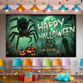 thumbnail image 6 of Haunted House Banner Spider Halloween Banner Scary Pumpkin Design for Halloween Decoration Spooky Party Event, 6 of 9