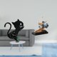 thumbnail image 2 of Reloj de pared,Reloj de pared con diseño de gato para guardería,sala de juegos y interior,estatua de bailarina de ballet,Estatua de bailarina de ballet,figura de bailarina,Escultura de resina, 2 of 8
