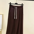 thumbnail image 4 of Fewfanhot Women's Modal Drawstring Midi Skirt with Pockets, A-Line Soft Loungewear Skirt Casual Elastic Waist Skirt, 4 of 4