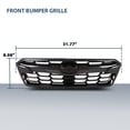 thumbnail image 3 of Black Front Bumper Grille Assembly Carbon Fiber Fit for Subaru Crosstrek 2018-2020, 3 of 10