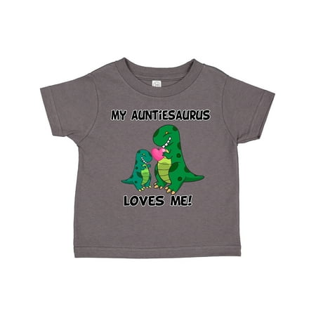 

Inktastic My Auntiesaurus Loves Me Gift Toddler Boy or Toddler Girl T-Shirt