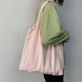 thumbnail image 5 of LHNFT Lightweight Shoulder Bag for Women Striped, Canvas Tote Bags Large Capacity Handbag Travel Beach Vacation Purse, 5 of 8