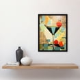 thumbnail image 4 of Cocktail Drink Abstract Geometric Kitchen Artwork Art Print Framed Poster Wall Decor 12x16 inch, 4 of 5