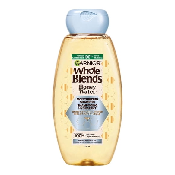 Garnier Whole Blends Honey Water Moisture Restoring Shampoo, for Dry Hair & Scalp