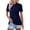 Navy, variant on Bbyeadc Polo T Shirts for Women Short Sleeve Slim Polo T-Shirt Breathable Collared Golf Shirt Classic Workout T-Shirt with Chest Pocket,Black(XXL)