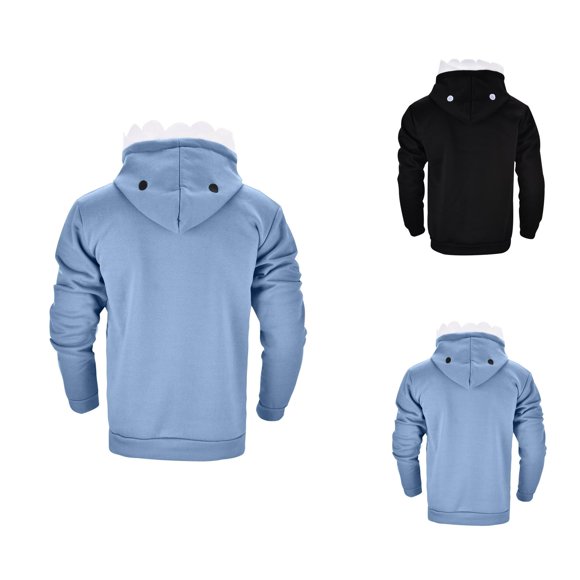 Cute Shark Hoodies for Men 2025 Long Sleeve Hooded Sweatshirt with Pockets Pullover Hoodie Mens Hoodies