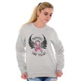 thumbnail image 4 of Support The Fight Breast Cancer Pink Women Plus Size Crewneck Sweatshirt Brisco Brands 5X, 4 of 5