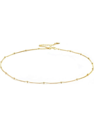 Satellite Beaded Chain Triple Layered Choker