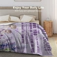 thumbnail image 4 of Yibo Birthday Gifts with Positive Encourage Blanket Flannel Soft and Comfortable Anti-static Bed Sofa Blanket, 4 of 8