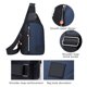 thumbnail image 5 of Bolso bandolera pequeño con correa ajustable y orificio para auriculares (paquete de 1), ligero y práctico para viajes, fitness y uso diario, para hombres y mujeres. Aestivo | Azul | AESTIVO, 5 of 7