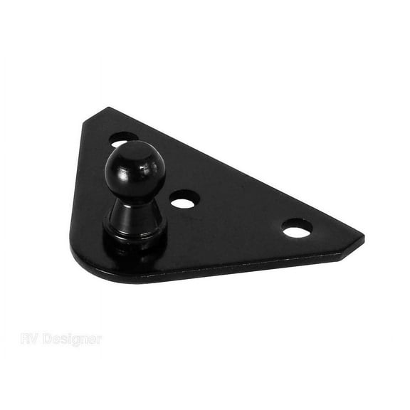 RV Designer G815 - Flat Shaped Lift Support Mounting Brackets with 10 mm Ball