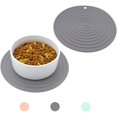 thumbnail image 1 of Pet Food Mat For Dog And Cat Placemat 2 Pcs, Mat For Prevent Food And Water Overflow, Suitable For Medium And Small Pet,Silicone, 9.5" 9.5", 1 of 4