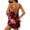 Wine Red, variant on Ekouaer Womens Satin Pajamas Set Tie Back Silk Pjs Adjustable Lingerie Cami Top and Shorts Nightwear Sets