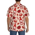 thumbnail image 7 of Goofa Tomatoes Printed Men's Casual Short-sleeved Shirt,Lightweight Breathable Button-down,Summer Casual men's top,Versatile Fashion shirt-Medium, 7 of 7