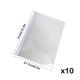 thumbnail image 3 of Carpeta de plástico tamaño A4 con forma de lágrima | Organizador de documentos | Soporte transparente para documentos de examen | Sujeción segura para uso escolar o de oficina, 3 of 6