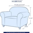 thumbnail image 3 of Subrtex 1-Piece Stretch Sofa Slipcover Non Slip Couch Cover (Armchair, Coffee), 3 of 7