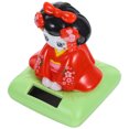 thumbnail image 3 of ColoMX Kimono Doll Shaking Head Doll Coche Ornamento Solar Sentado Kimono Doll Auto Ornamento, 3 of 7