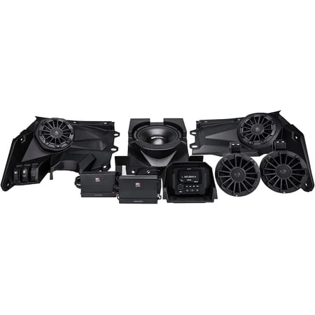 MB Quart MBQX-STG5-1 X3 Radio Speakers Rear Cans Sub Amps Black