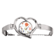 thumbnail image 1 of Pintura en polvo de planta de flor de naranja Pulsera pulsera de joyería en forma de corazón Unbranded  M, 1 of 3