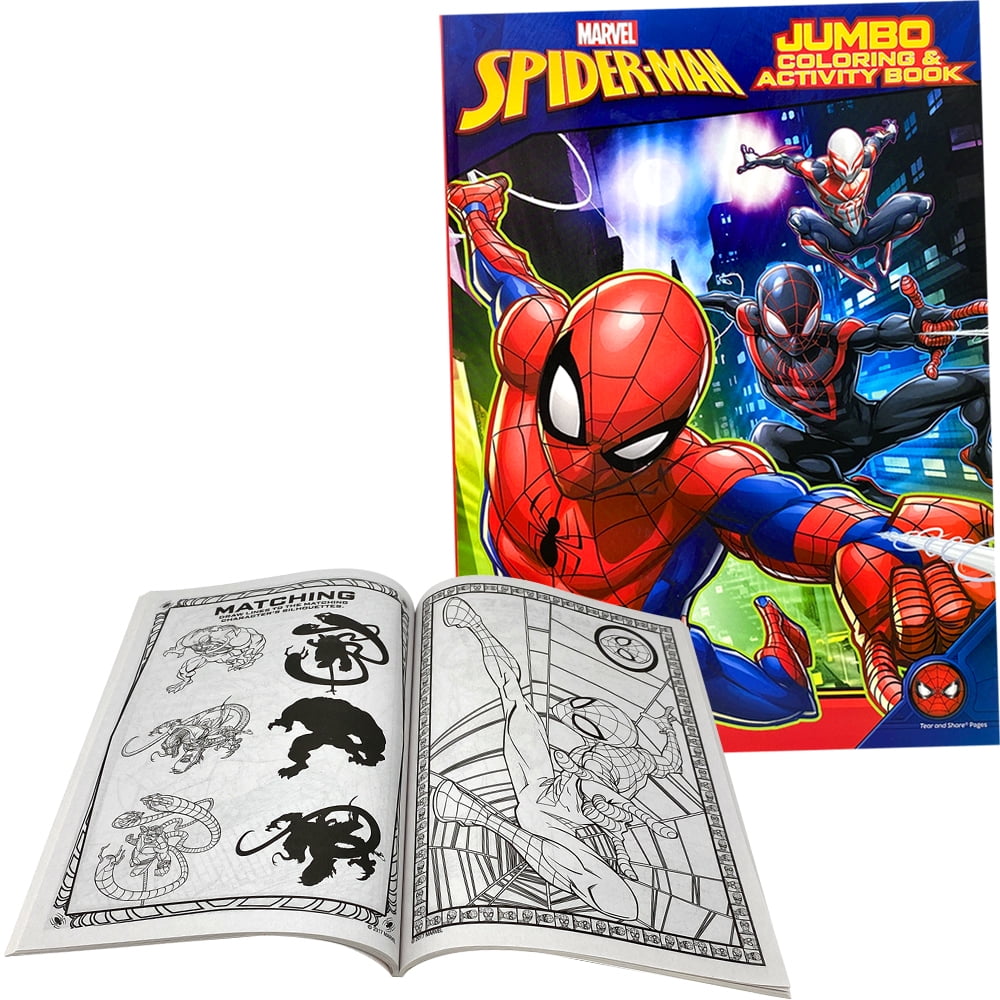 Download Marvel Spider Man Coloring Book Activity Game Books Perforated Eco Friendly Paper Walmart Com Walmart Com