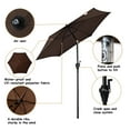 thumbnail image 5 of Costway 6.3ft Outdoor Patio Umbrella Sunshade Cover Garden Market Cafe Crank Tilt Brown, 5 of 10