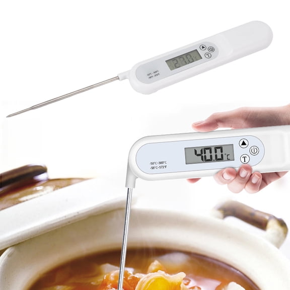 YAHHU Foldable Probe Digital Food Thermometer – -50°C to 300°C, Ideal for Grilling, Baking & Outdoor Cooking